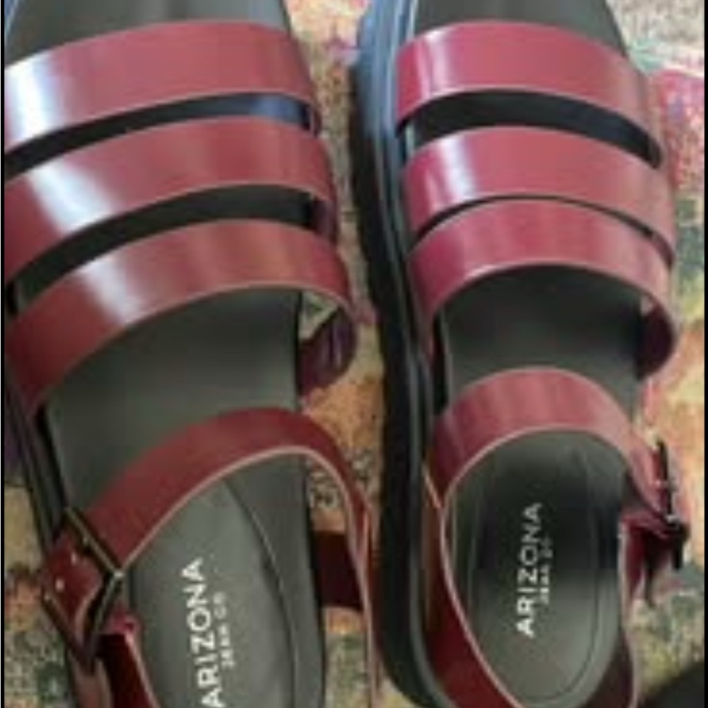 Arizona Jean Company Burgundy Sandals